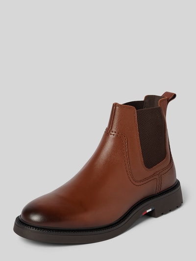 Peek & Cloppenburg Tommy HilfigerChelsea Boots mit Label-Details in cognac