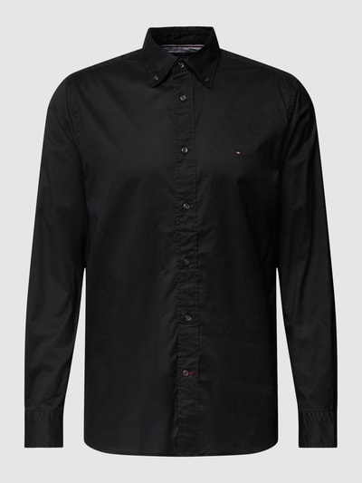 Peek & Cloppenburg Tommy HilfigerFreizeithemd Mit Logo-Stitching Modell 'CORE FLEX POPLIN' In Black