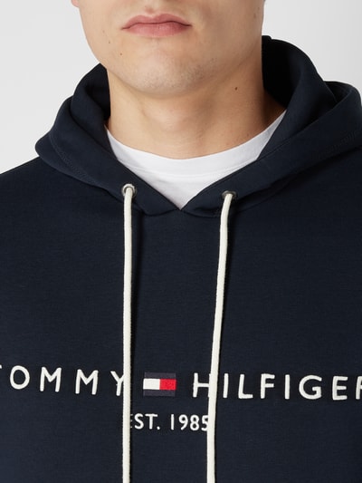 Peek & Cloppenburg Tommy HilfigerHoodie Mit Logo-Stickerei In Marine