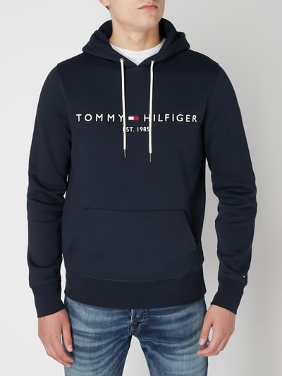 Peek & Cloppenburg Tommy HilfigerHoodie Mit Logo-Stickerei In Marine