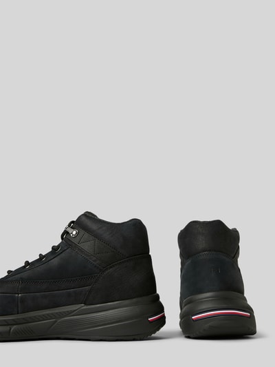 Peek & Cloppenburg Tommy HilfigerLederboots Mit Label-Badge In Black