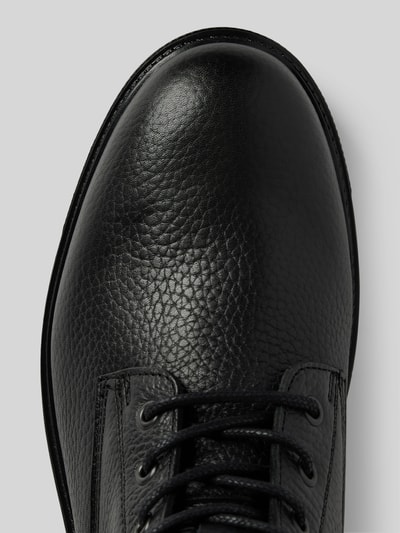 Peek & Cloppenburg Tommy HilfigerLederboots Mit Label-Details In Black