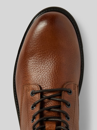 Peek & Cloppenburg Tommy HilfigerLederboots Mit Label-Details In Cognac