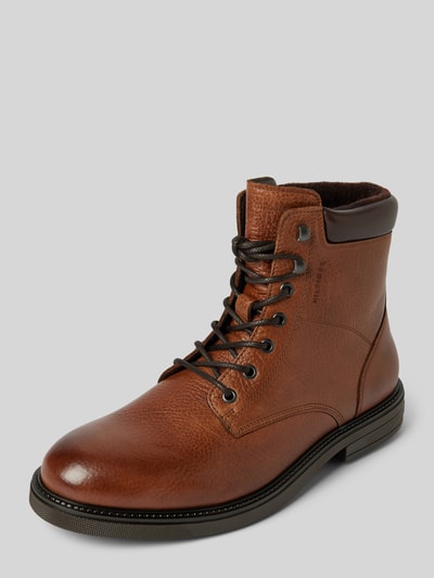 Peek & Cloppenburg Tommy HilfigerLederboots mit Label-Details in cognac