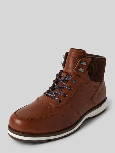 Peek & Cloppenburg Tommy HilfigerLederboots mit Label-Details in cognac