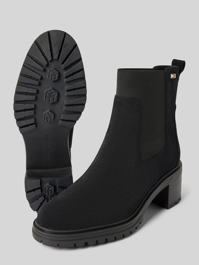 Peek & Cloppenburg Tommy HilfigerLederboots Mit Logo-Applikation In Black