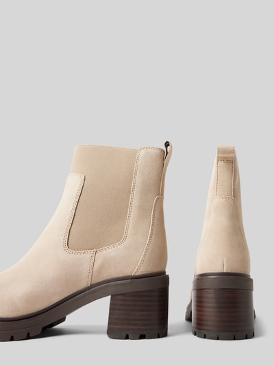 Peek & Cloppenburg Tommy HilfigerLederboots Mit Logo-Applikation In Beige