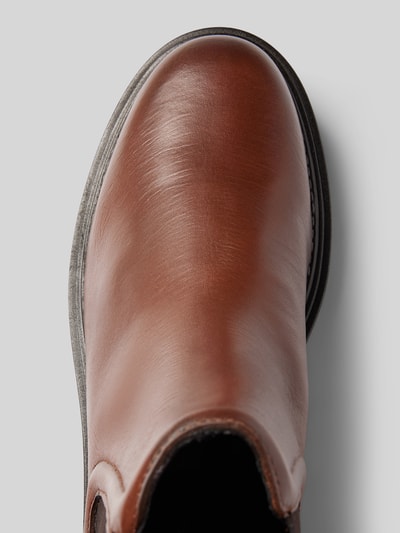 Peek & Cloppenburg Tommy HilfigerLederboots Mit Strukturierter Sohle In Cognac