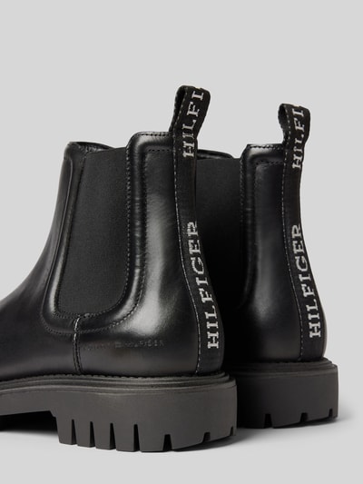 Peek & Cloppenburg Tommy HilfigerLederboots Mit Strukturierter Sohle In Black