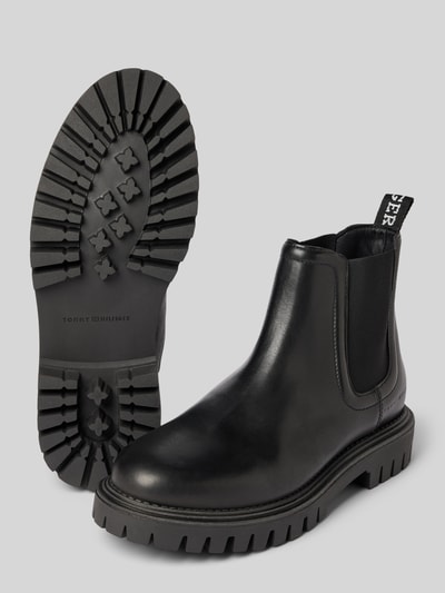 Peek & Cloppenburg Tommy HilfigerLederboots Mit Strukturierter Sohle In Black