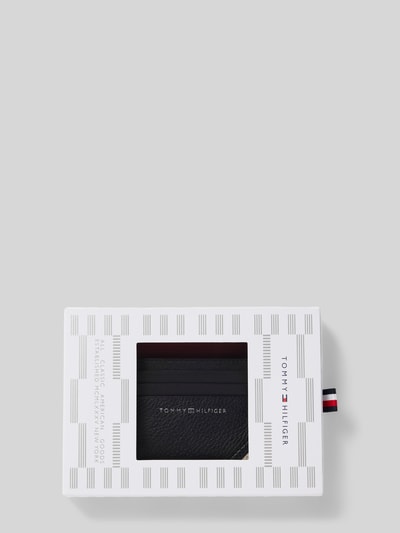 Peek & Cloppenburg Tommy HilfigerLederkartenetui Mit Label-Schriftzug In Black