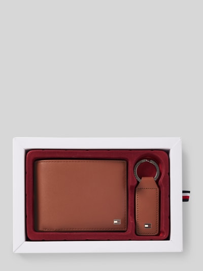 Peek & Cloppenburg Tommy HilfigerLederportemonnaie mit Schlüsselring in cognac