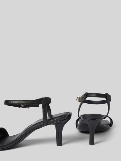 Peek & Cloppenburg Tommy HilfigerLedersandalette Mit Label-Applikation In Black