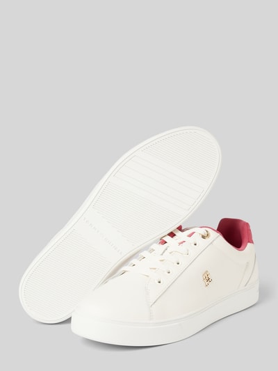 Peek & Cloppenburg Tommy HilfigerLedersneaker Mit Label-Applikation Modell 'ELEVATED ESSENT' In Black