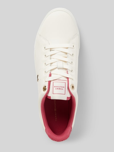 Peek & Cloppenburg Tommy HilfigerLedersneaker Mit Label-Applikation Modell 'ELEVATED ESSENT' In Beige