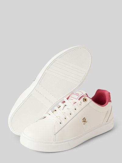 Peek & Cloppenburg Tommy HilfigerLedersneaker Mit Label-Applikation Modell 'ELEVATED ESSENT' In Beige