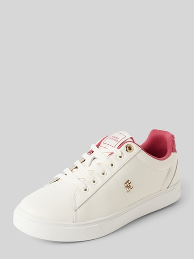 Peek & Cloppenburg Tommy HilfigerLedersneaker mit Label-Applikation Modell 'ELEVATED ESSENT' in beige