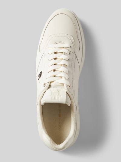 Peek & Cloppenburg Tommy HilfigerLedersneaker Mit Label-Applikation Modell 'LUX POINTY' In Weiss