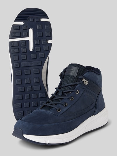 Peek & Cloppenburg Tommy HilfigerLedersneaker Mit Label-Patch Modell 'WARM NUBUCK' In Marine
