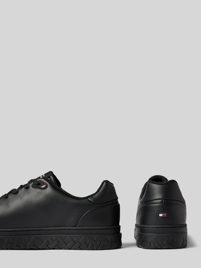 Peek & Cloppenburg Tommy HilfigerLedersneaker Mit Label-Schriftzug Modell 'COURT THICK CUPSOLE' In Black