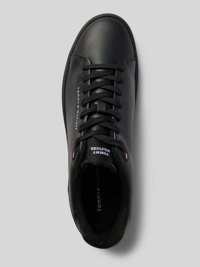 Peek & Cloppenburg Tommy HilfigerLedersneaker Mit Label-Schriftzug Modell 'COURT THICK CUPSOLE' In Black