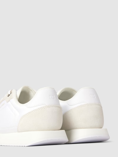 Peek & Cloppenburg Tommy HilfigerLedersneaker Mit Label-Schriftzug Modell 'ESSENTIAL' In Weiss