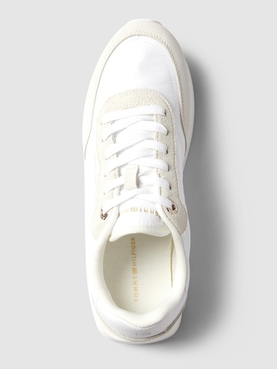Peek & Cloppenburg Tommy HilfigerLedersneaker Mit Label-Schriftzug Modell 'ESSENTIAL' In Weiss