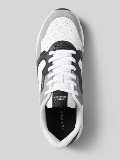 Peek & Cloppenburg Tommy HilfigerLedersneaker Mit Label-Stitching Modell 'FASTON' In Weiss
