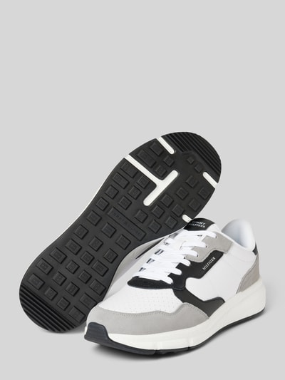 Peek & Cloppenburg Tommy HilfigerLedersneaker Mit Label-Stitching Modell 'FASTON' In Weiss