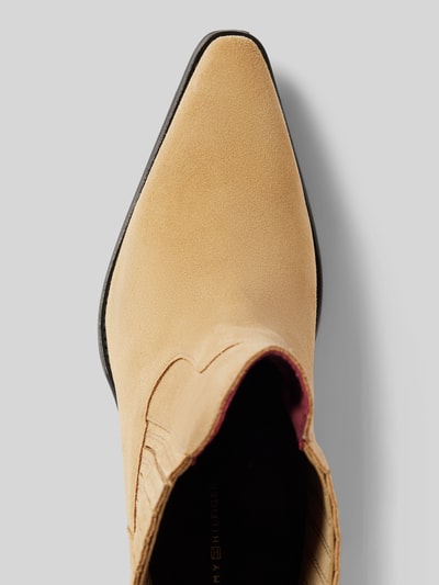Peek & Cloppenburg Tommy HilfigerLederstiefeletten Mit Label-Applikation In Beige