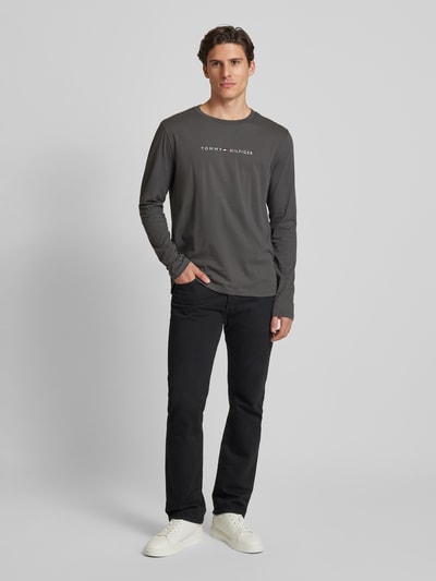 Peek & Cloppenburg Tommy HilfigerLongsleeve mit Label-Print in dunkelgrau
