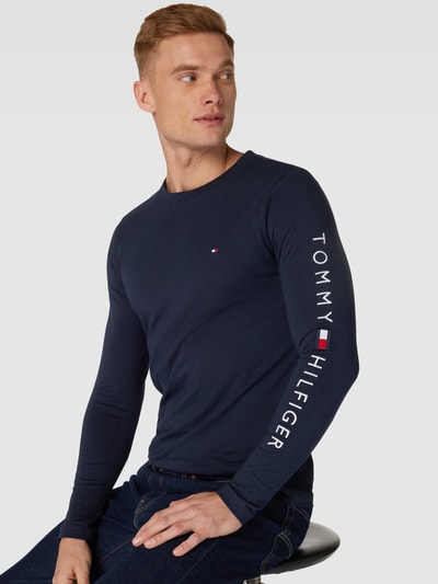 Peek & Cloppenburg Tommy HilfigerLongsleeve Mit Label-Stitching In Marine