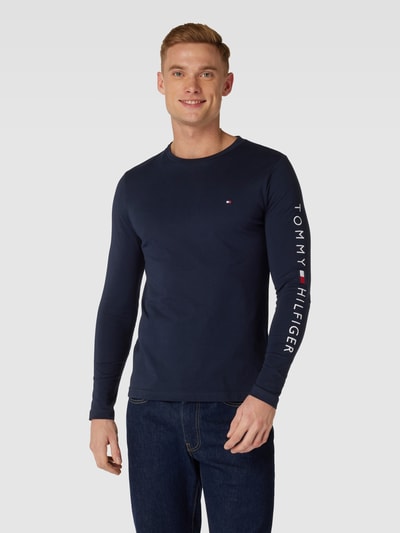 Peek & Cloppenburg Tommy HilfigerLongsleeve Mit Label-Stitching In Marine