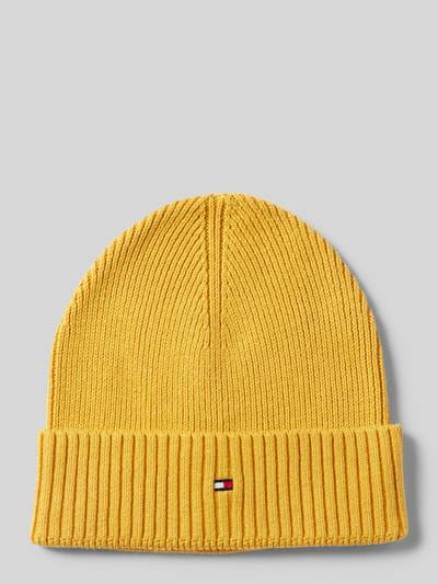 Peek & Cloppenburg Tommy HilfigerMütze mit Logo-Stitching Modell 'PIMA' in gelb