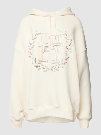 Peek & Cloppenburg Tommy HilfigerOversized Hoodie Mit Logo-Stitching In Ecru