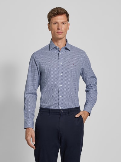 Peek & Cloppenburg Tommy HilfigerRegular Fit Business-Hemd Mit Knopfleiste Modell 'John' In Marine