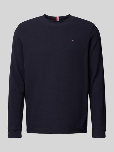 Peek & Cloppenburg Tommy HilfigerRegular Fit Longsleeve Mit Label-Stitching In Marine