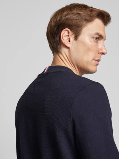 Peek & Cloppenburg Tommy HilfigerRegular Fit Longsleeve Mit Label-Stitching In Marine