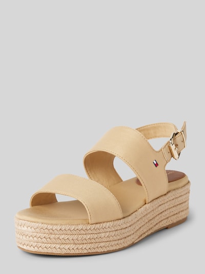 Peek & Cloppenburg Tommy HilfigerSandalette mit Label-Print in beige