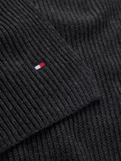 Peek & Cloppenburg Tommy HilfigerSchal Mit Label-Stitching In Anthrazit