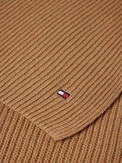 Peek & Cloppenburg Tommy HilfigerSchal Mit Label-Stitching Modell 'ESSENTIAL' In Beige