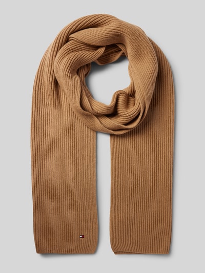 Peek & Cloppenburg Tommy HilfigerSchal Mit Label-Stitching Modell 'ESSENTIAL' In Beige