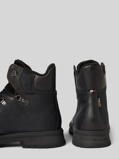 Peek & Cloppenburg Tommy HilfigerSchnürboots Aus Leder Mit Label-Patch In Black