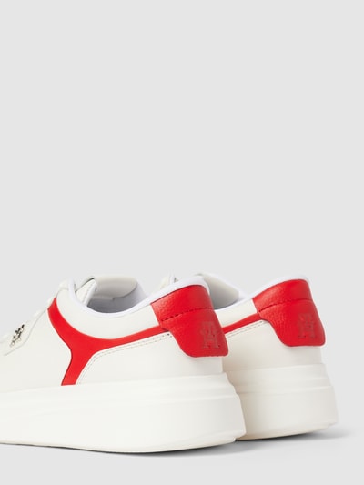 Peek & Cloppenburg Tommy HilfigerSneaker Aus Leder Mit Colour-Blocking-Design Modell 'POINTY' In Ecru