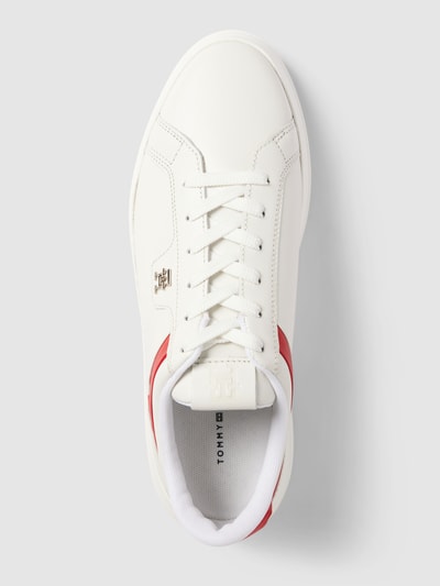 Peek & Cloppenburg Tommy HilfigerSneaker Aus Leder Mit Colour-Blocking-Design Modell 'POINTY' In Ecru