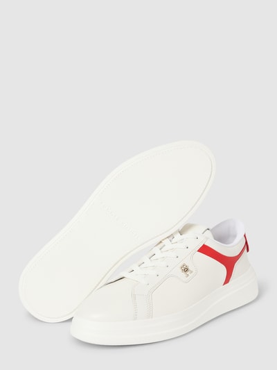Peek & Cloppenburg Tommy HilfigerSneaker Aus Leder Mit Colour-Blocking-Design Modell 'POINTY' In Ecru