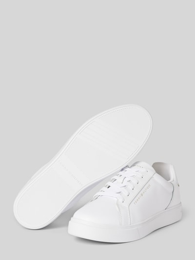 Peek & Cloppenburg Tommy HilfigerSneaker Aus Leder Mit Label-Detail In Weiss