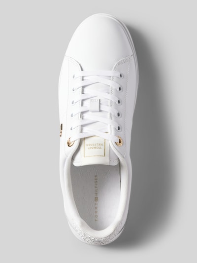 Peek & Cloppenburg Tommy HilfigerSneaker Aus Leder Mit Label-Detail Modell 'ELEVATED' In Weiss