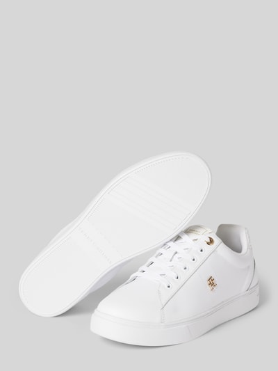 Peek & Cloppenburg Tommy HilfigerSneaker Aus Leder Mit Label-Detail Modell 'ELEVATED' In Weiss