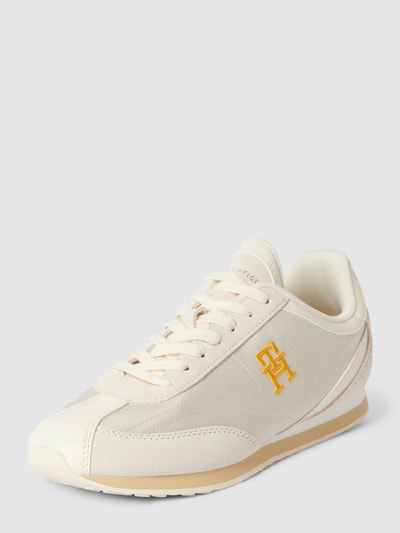 Peek & Cloppenburg Tommy HilfigerSneaker aus Leder mit Label-Stitching in beige